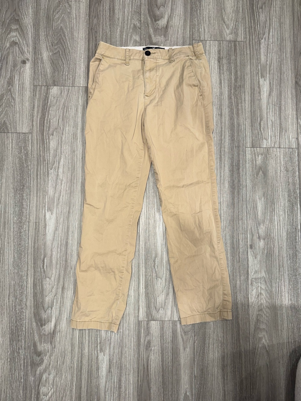 Hollister Men's Khaki/Tan Chino Pants - Read Description